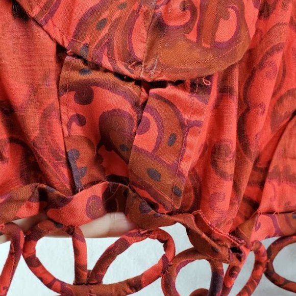 Vintage Handmade Maxi Dress Cut Out Waist Small - Picture 7 of 7